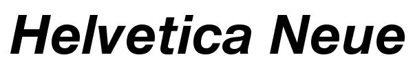 Helvetica Neue font preview