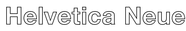 Helvetica Neue font preview