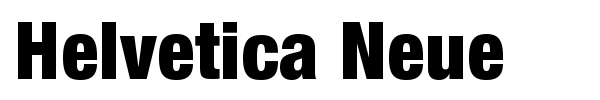 Helvetica Neue font preview