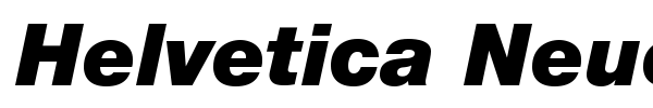 Helvetica Neue font preview
