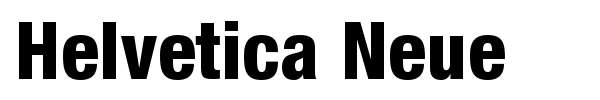 Helvetica Neue font preview
