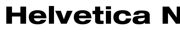 Helvetica Neue font preview
