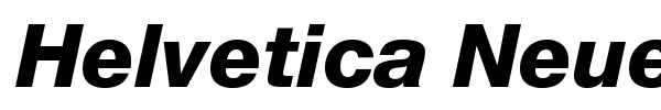 Helvetica Neue font preview