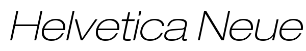 Helvetica Neue font preview