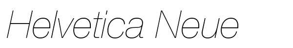 Helvetica Neue font preview