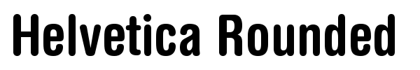 Helvetica Rounded font preview