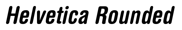 Helvetica Rounded font preview