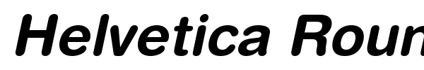 Helvetica Rounded font preview