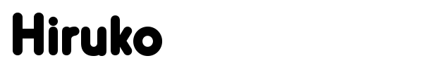 Hiruko font