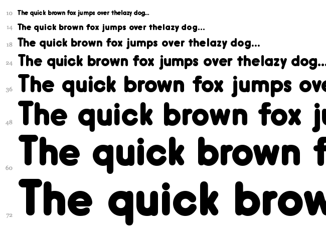Hiruko font waterfall