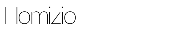 Homizio font