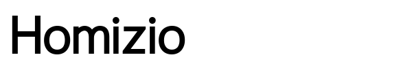 Homizio font preview