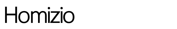 Homizio font preview