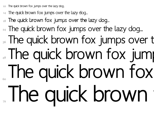 Homizio font waterfall