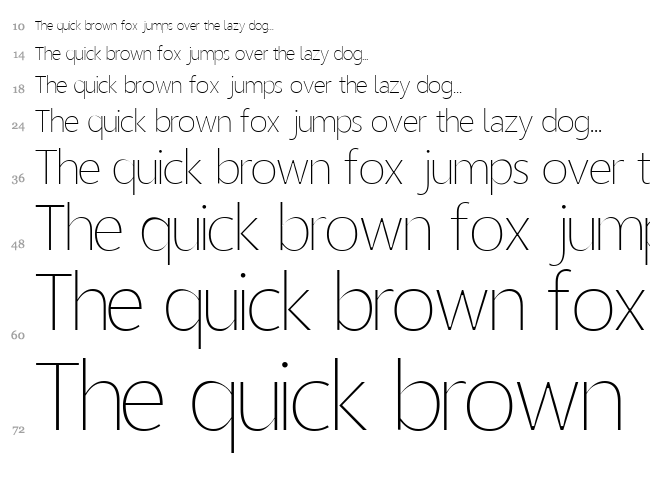 Homizio font waterfall