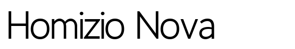 Homizio Nova font