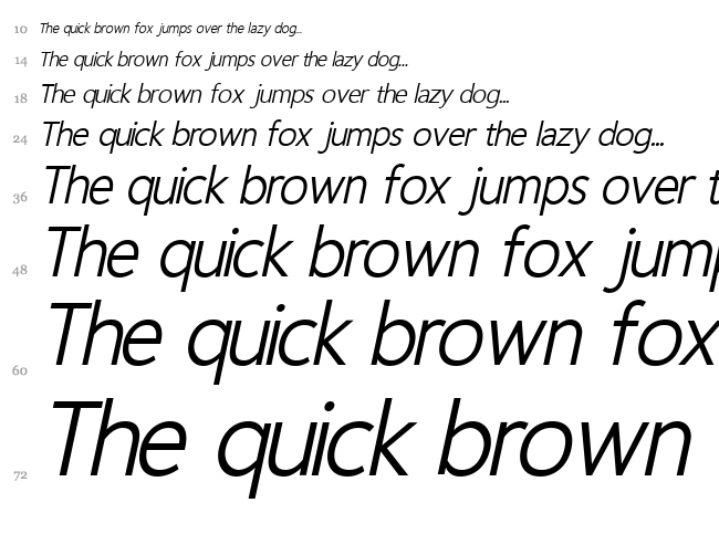Homizio Nova font waterfall