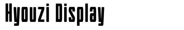 Hyouzi Display font preview