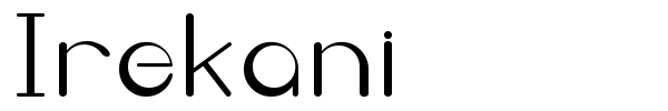 Irekani font