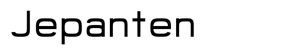Jepanten font