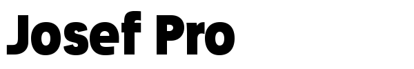 Josef Pro font preview