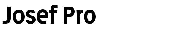 Josef Pro font preview