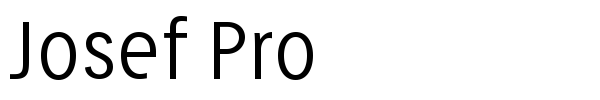 Josef Pro font preview