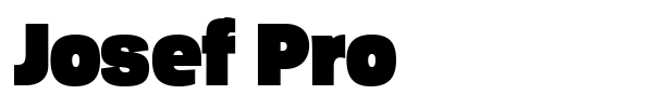 Josef Pro font preview