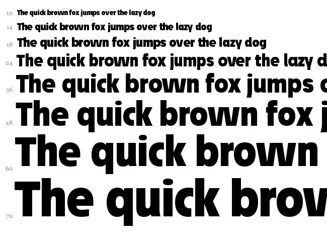 Josef Pro font waterfall