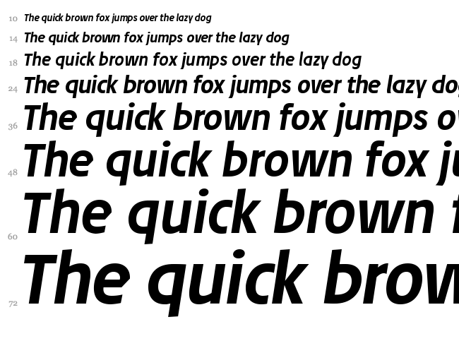 Josef Pro font waterfall