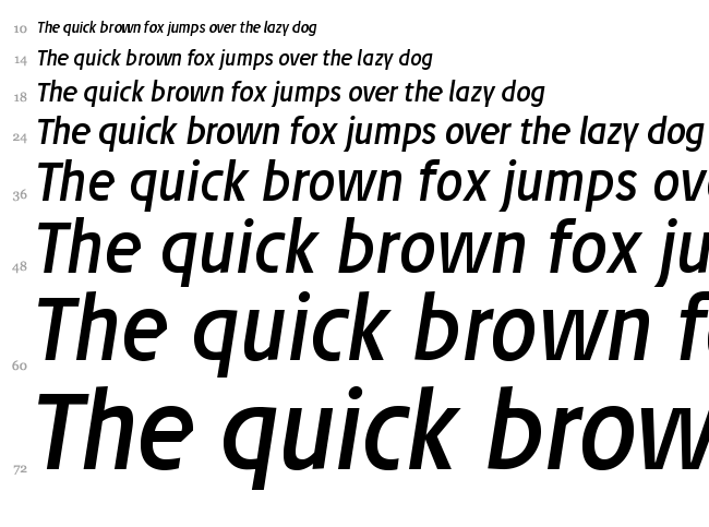 Josef Pro font waterfall