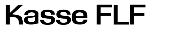 Kasse FLF font preview
