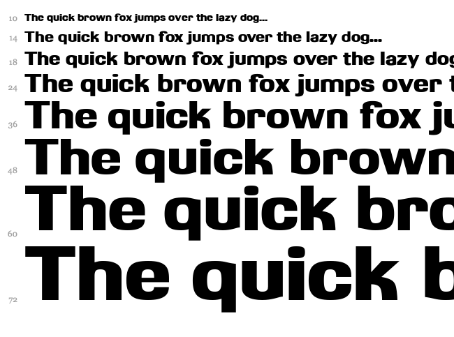 Kasse FLF font waterfall