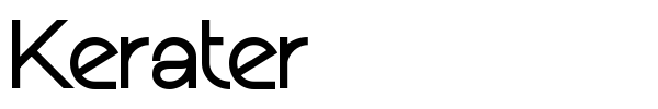 Kerater font preview