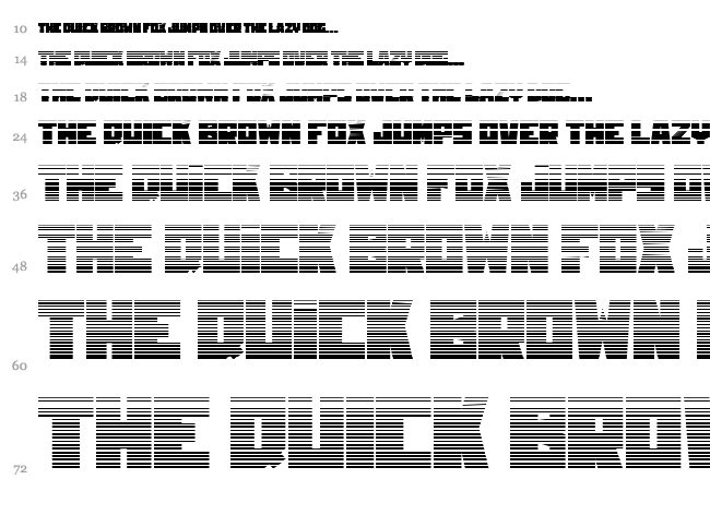 King & Rooster font waterfall