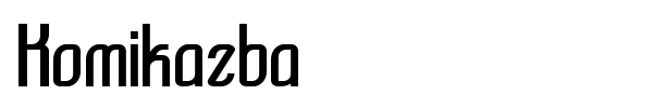 Komikazba font