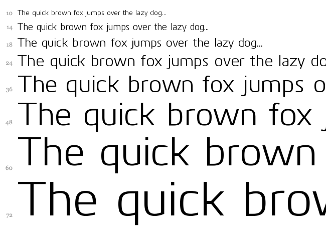 Kuro font waterfall