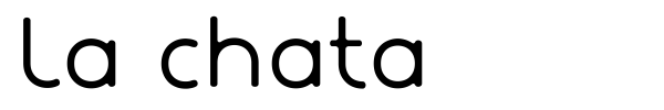 La chata font preview