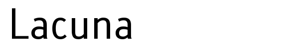 Lacuna font