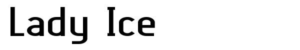 Lady Ice font preview