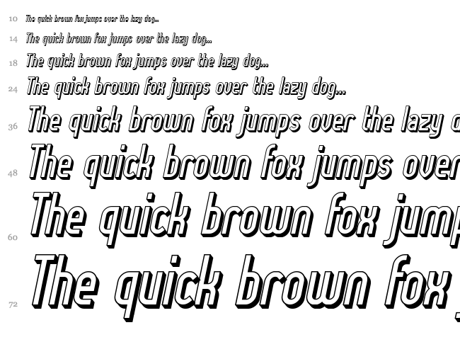 Lady Ice font waterfall
