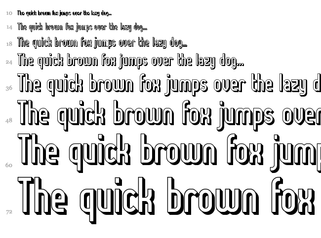 Lady Ice font waterfall