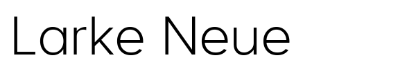 Larke Neue font