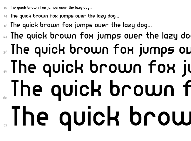 Lee Haus Sans font waterfall