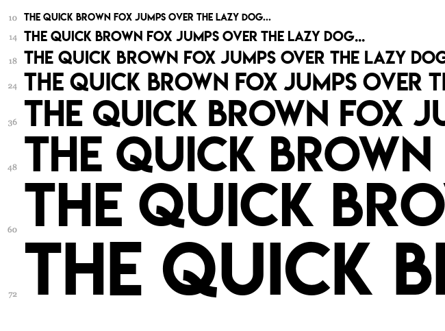 Lemon/Milk font waterfall