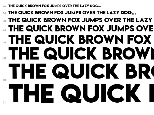 Lemon/Milk font waterfall