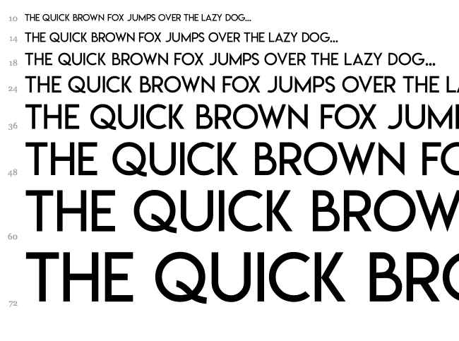 Lemon/Milk font waterfall