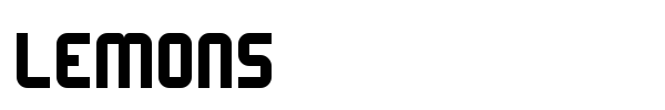 Lemons font
