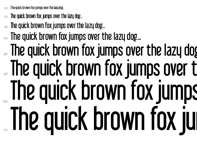 Libel Suit font waterfall