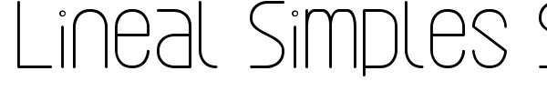 Lineal Simples ST font